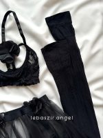 ست فانتزی جورابدار مشکی کد 1202 - Image 5