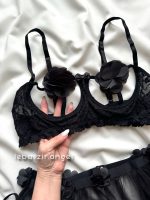 ست فانتزی جورابدار مشکی کد 1202 - Image 2