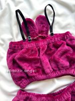 ست نیمتنه و شلوارک تدی ارغوانی - Image 6