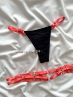 ست شورت لامبادا بندی و دو عدد گارتر دور ران کد 1022 گلبهی