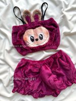 ست نیمتنه و شلوارک تدی ارغوانی