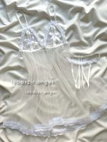 پیراهن تور شیشه ای عروسکی کد 2024