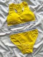 ست نیمتنه و شورت زردCalvin Klein