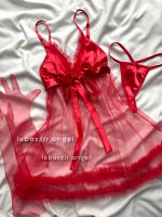 پیراهن عروسکی همراه با دستکش ها و شورت لامبادا کد 8003