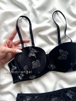 ست اسفنجی مخمل پروانه ای🖤🦋 کد 8029 - Image 3