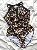 مایو شنا پلنگی سایز بزرگ