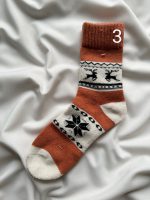 جوراب ساقدار طرح زمستونی - Image 2