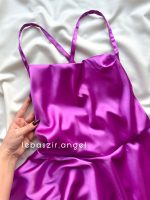 پیراهن ساتن پشت بندی😍 - Image 5