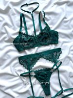 ست سوتین و شورت گیپور فانتزی ۳تیکه فنردار کد 0088 - Image 2