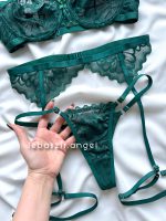 ست سوتین و شورت گیپور فانتزی ۳تیکه فنردار کد 0088 - Image 3