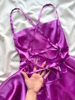 پیراهن ساتن پشت بندی😍 - Image 3