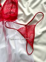 لباس خواب فانتزی قرمز کد 9049 - Image 4