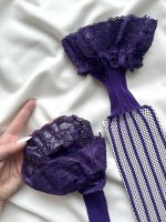 جوراب زنبوری ژلدار بنفش - Image 3