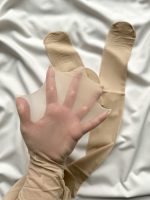 جوراب شلواری شیشه ای کرم - Image 2