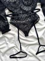 ست بادی توری و بند جوراب😍 کد 3030 - Image 3