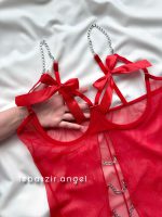 لباس خواب فانتزی قرمز کد 6011 - Image 2