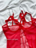 لباس خواب فانتزی قرمز کد 6011 - Image 6