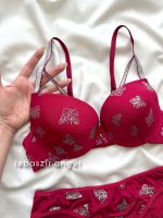 ست اسفنجی پروانه ای زرشکی کد 303 - Image 3