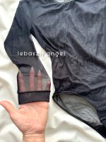 بادی حریر یقه گرد مشکی کد ۲۰۰ - Image 5