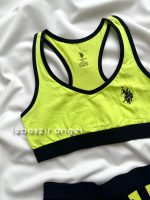 ست نیمتنه و شورت نخی POLO کد 6269 سبز - Image 2