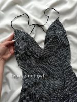 پیراهن تمام نگین پشت بندی😻 کد 4053 - Image 2
