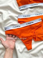 ست نیمتنه و شورت نخی کلوین کلین دو شورته نارنجی - Image 2