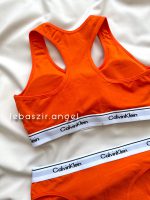 ست نیمتنه و شورت نخی کلوین کلین دو شورته نارنجی - Image 6
