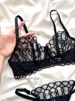 ست توری فنردار مشکی کد 9658 - Image 2