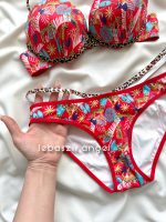 ست اسفنجی بند پلنگی قرمز کد 099 - Image 3