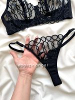 ست توری فنردار مشکی کد 9658 - Image 3