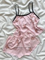 ست کراپ و شورتک کبریتی خرسی🧸