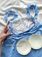 پیراهن فانتزی آبی آسمونی کد 0184 - Image 8