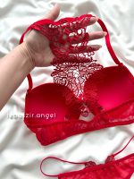 ست اسفنجی جلو بازشو پشت گیپور قرمز ema کد 3683 - Image 7