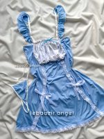 پیراهن فانتزی آبی آسمونی کد 0184 - Image 5