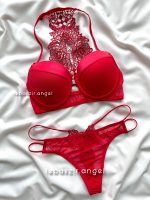 ست اسفنجی جلو بازشو پشت گیپور قرمز ema کد 3683 - Image 4
