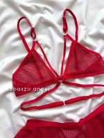 ست فانتزی زنبوری با دامن کد 3010 قرمز - Image 2