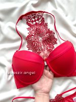 ست اسفنجی جلو بازشو پشت گیپور قرمز ema کد 3683 - Image 2