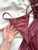پیراهن فانتزی عنابی کد 2560 - Image 4