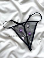 پیراهن گلدار بابونه بنفش کد 8011 - Image 4