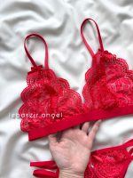 ست فانتزی فاق باز گیپور قرمز🔥 کد 322 - Image 3