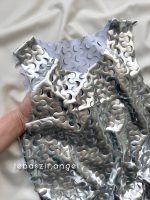 پیراهن فانتزی نقره ای کد 882 - Image 4