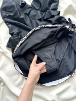 مایو شنا مشکی دامنی پلنگی - Image 4