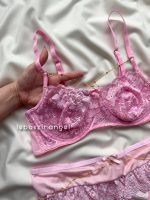 ست فانتزی جورابدار ۴تیکه کد 8055 صورتی - Image 5
