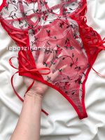 بادی گلدار قرمز😻 کد 7001 - Image 3