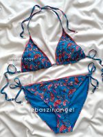 ست بیکینی گره ای آبی