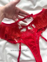 ست شورت فانتزی و گارتر پا ریشدار🔥 کد 5703 - Image 6