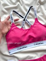 ست نیمتنه و شورت اسپرت Calvin Klein سرخابی کد 5000 - Image 3