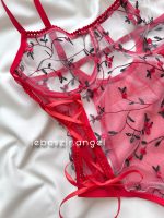 بادی گلدار قرمز😻 کد 7001 - Image 5