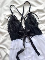 پیراهن فانتزی هارنسی مشکی کد 9049 - Image 6