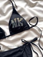 ست بیکینی گره ای Pink کد 4057 مشکی - Image 4